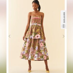 EDDY Daisy Dress- Carmel Victorian Floral